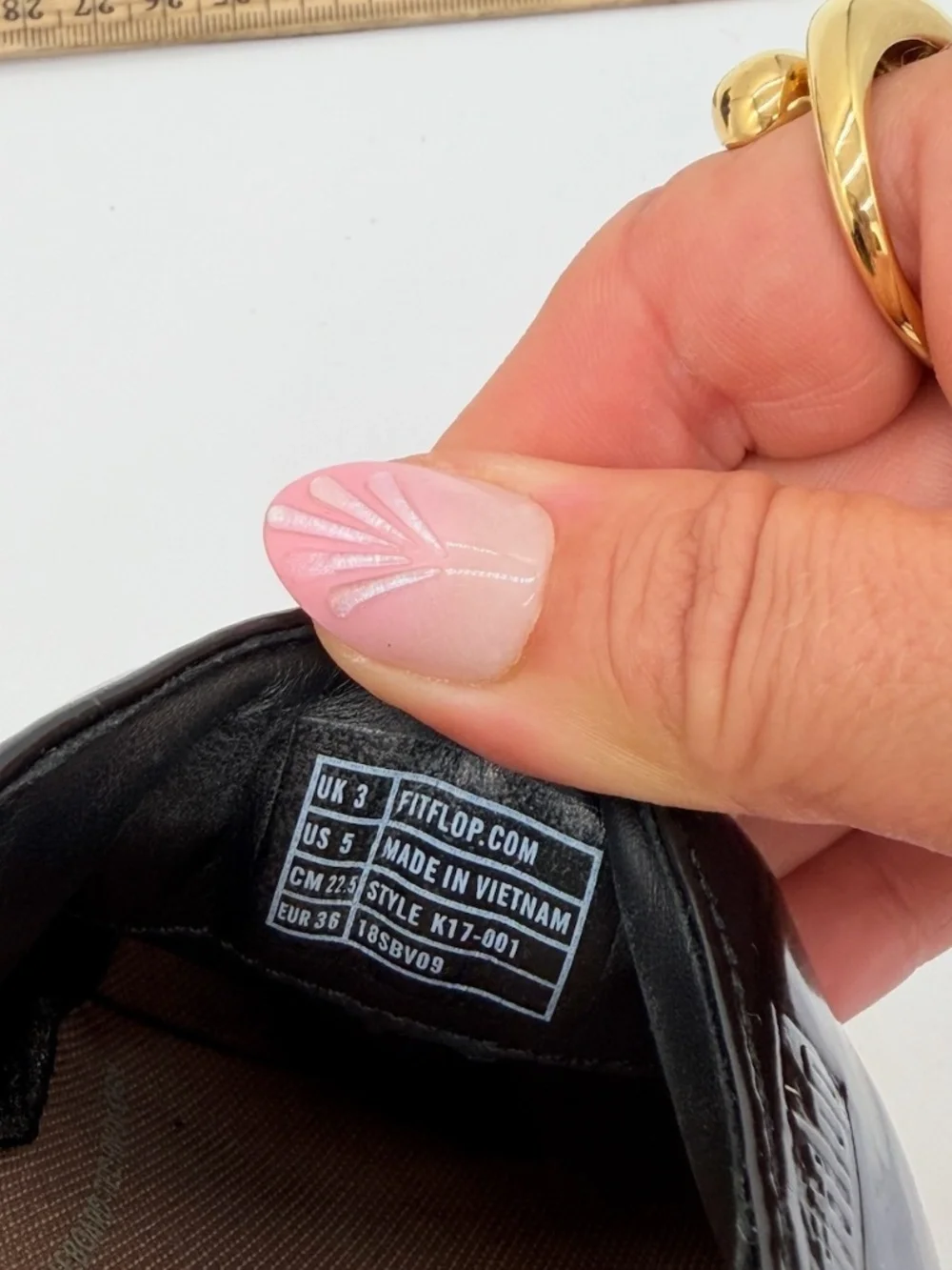 FitFlop Superloafer Black Patent Leather Comfort Clogs Shoes Loafers Womens 5